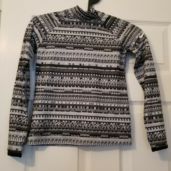 Nike Pro Women Long Sleeve Thermal Guard Spandex - Picture 1 of 3